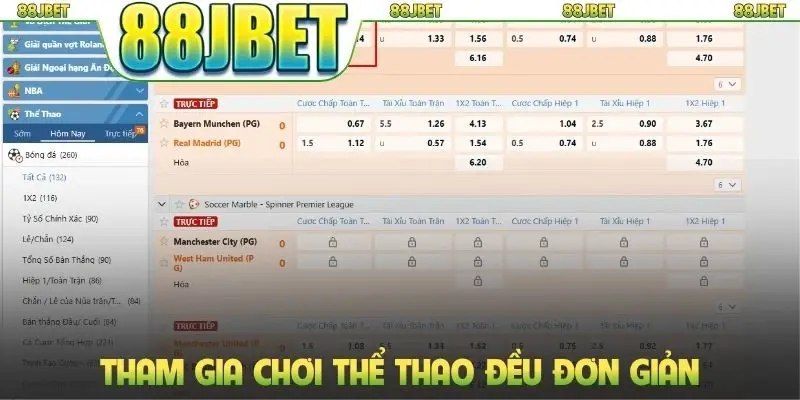 Tham gia chơi thể thao đều đơn giản